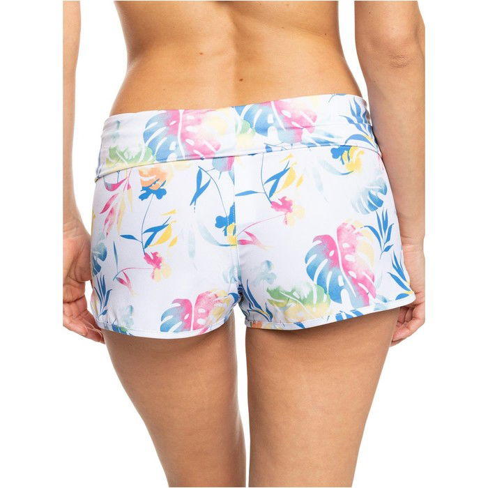 2022 Roxy Women's Endless Summer 2" Boardshorts Roxy - Blanco Brillante / Surf Trippin